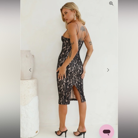 Hello Molly Elegant Black Lace Dress - Picture 2 of 4